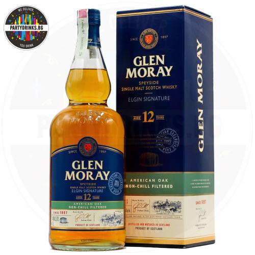 Уиски Glen Moray 12 Years Old 1.0L 48%